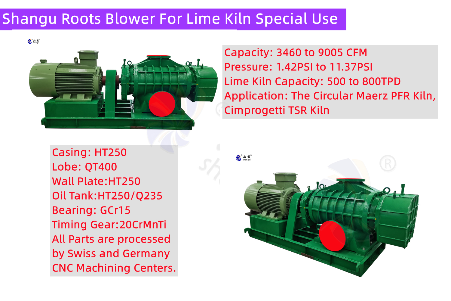 roots blower direct drive